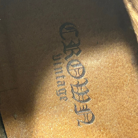 Crown Vintage Tan Leather Tassel Back Ankle Boots Size 8M - Picture 6 of 7